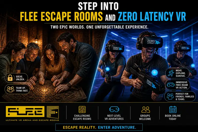 ESCAPE GAME + VR PARTY ULTIMATE PACKAGE FOR 8 PLAYERS